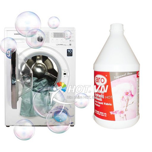 NƯỚC GIẶT XẢ 2 TRONG 1 ARO THÁI LAN 3500ML HƯƠNG THƠM HOA ANH ĐÀO