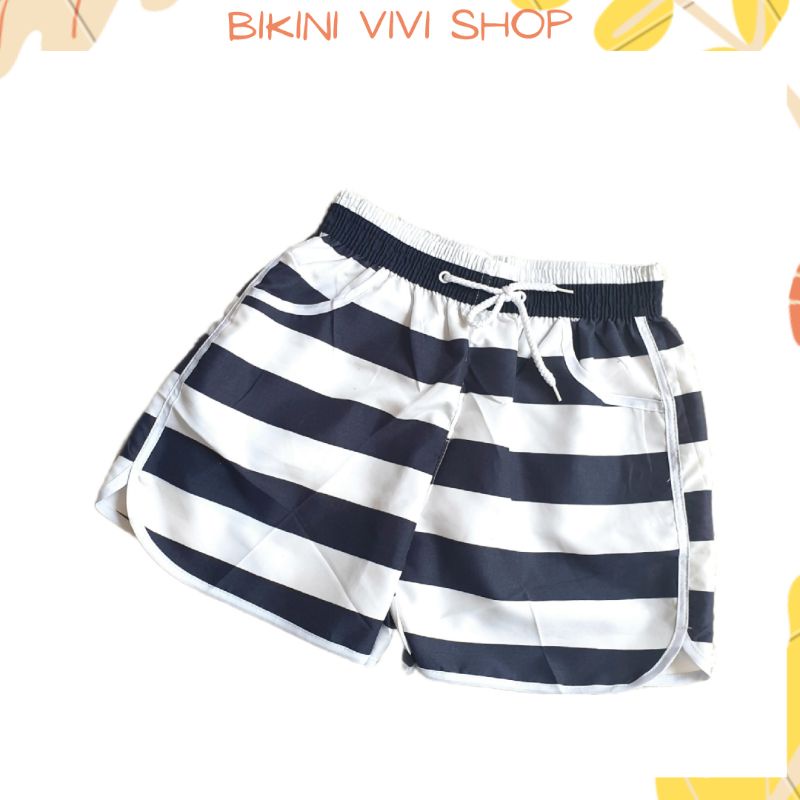 Bikini lẻ, quần đi biển nữ vải dù nhiều họa tiết