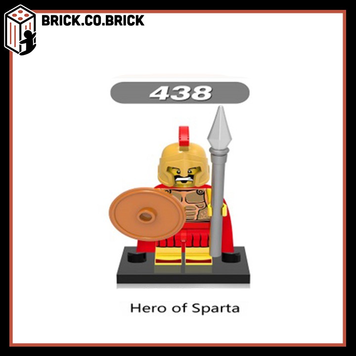 XINH 0137 - Đồ chơi lắp ráp minifigures và mô hình lego lắp ráp siêu anh hùng nhân vật chiến binh La Mã Sparta