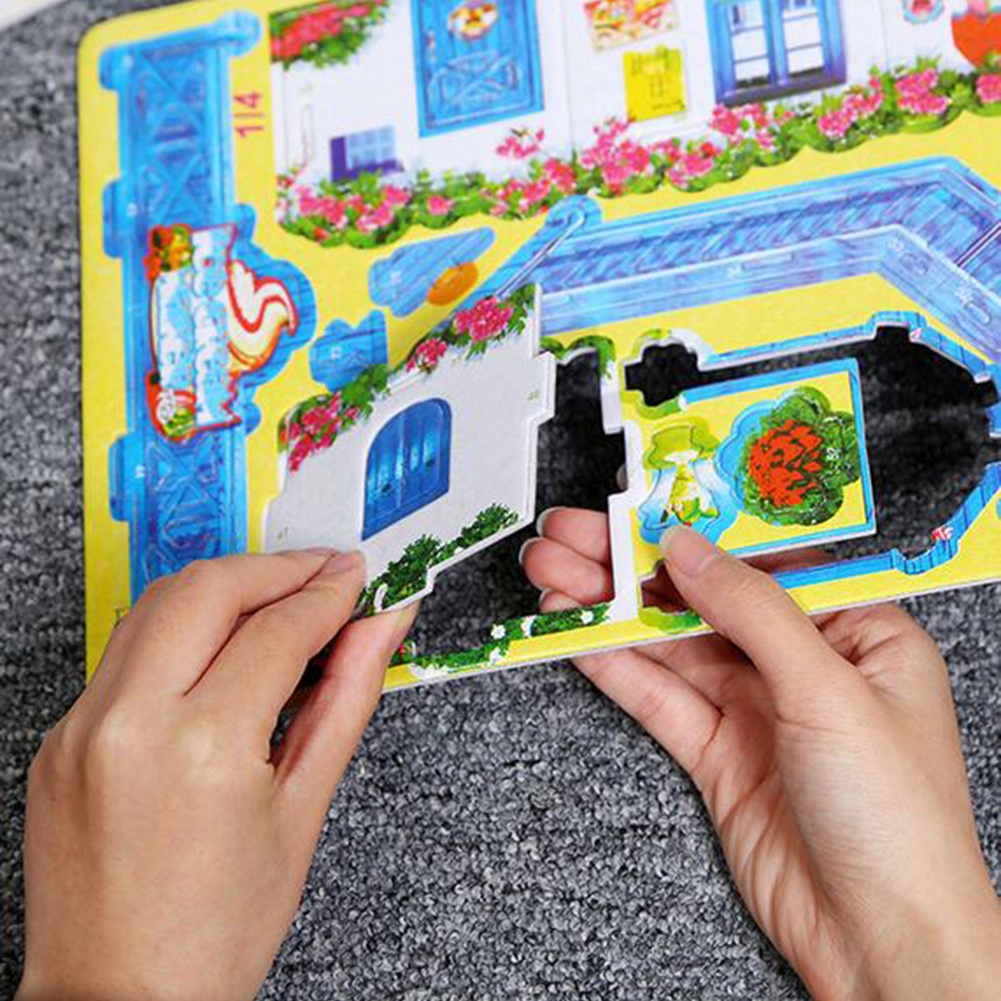 Bộ Đồ Chơi Xếp Hình 3D Bằng Giấy Giáo Dục Sớm Cho Bé