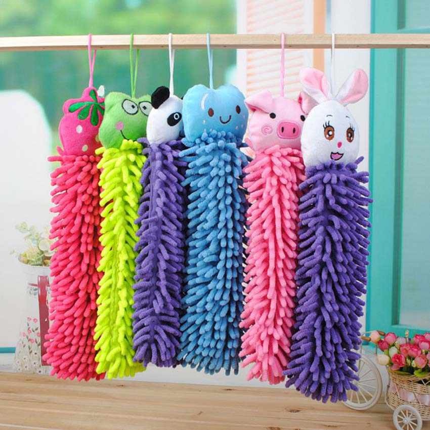 Khăn Lau Tay Treo Tường Hình Động Vật Hoạt Hình Đáng Yêu