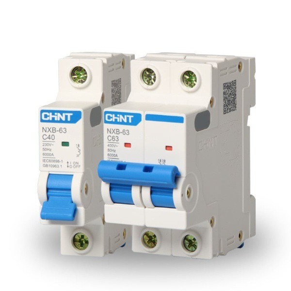 Cầu dao MCB NXB-63 1P 1A, 2A,6A, 10A, 16A, 25A, 32A, 40A, 50A, 63A, dòng cắt 6kA, Hãng CHINT (Hàng chính hãng xuất khẩu)