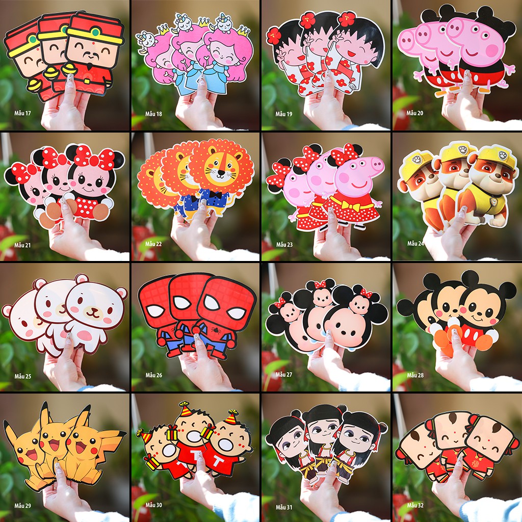 Combo 10c Lì xì CHIBI tết