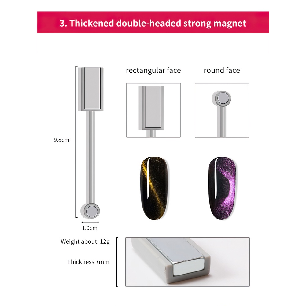 Que nam châm ANNIES tạo hiệu ứng mắt mèo 3D cho sơn móng tay gel UV chuyên dụng