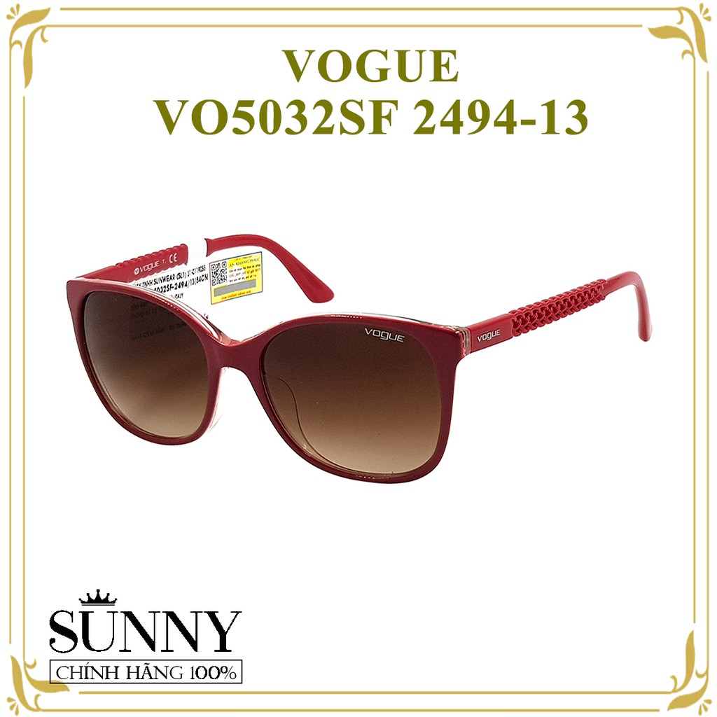 VO5032SF 2494-13 - Kính mát Vogue chính hãng Italia, bảo hành toàn quốc