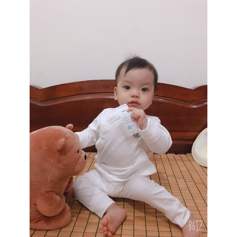 (giảm giá #70k/bộ) bộ dài cài lệch cotton xước Bons99