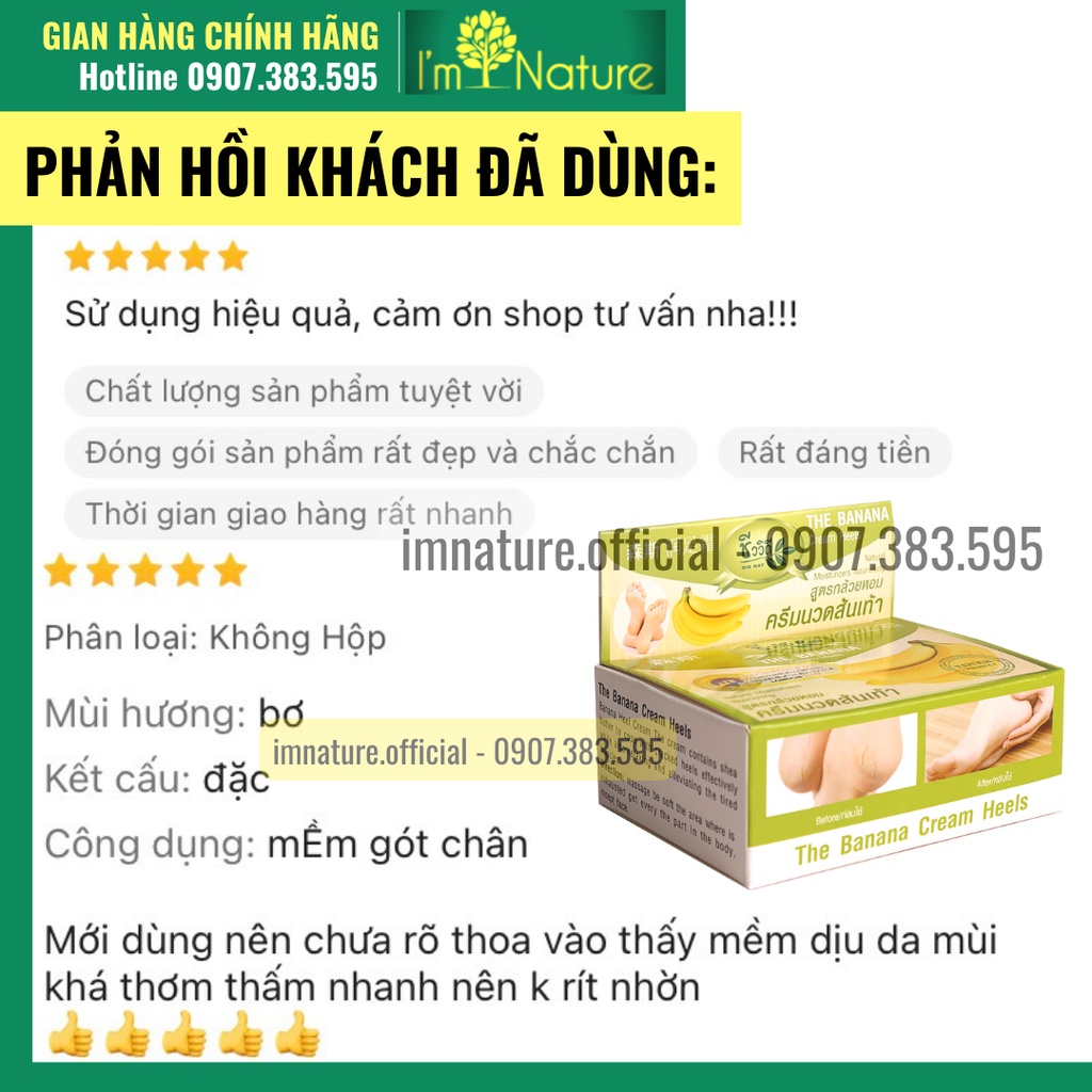 Kem Giảm Nứt Gót Chân Banana Heel Cream 30g Thái Lan