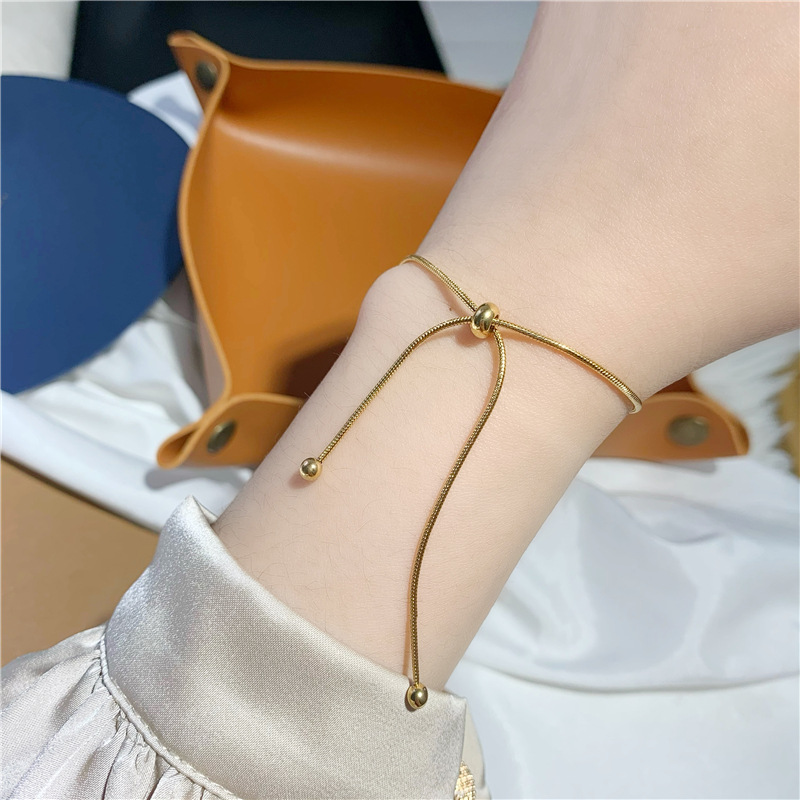 Lắc chân chuỗi dây rắn giản đơn phong cách Hàn quốc hợp thời trang