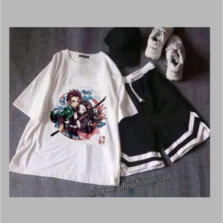 Set Bộ Áo Quần Anime DEMON SLAYER Siêu Đẹp | Set Áo KIMETSU NO YAIBA Cực Ngầu