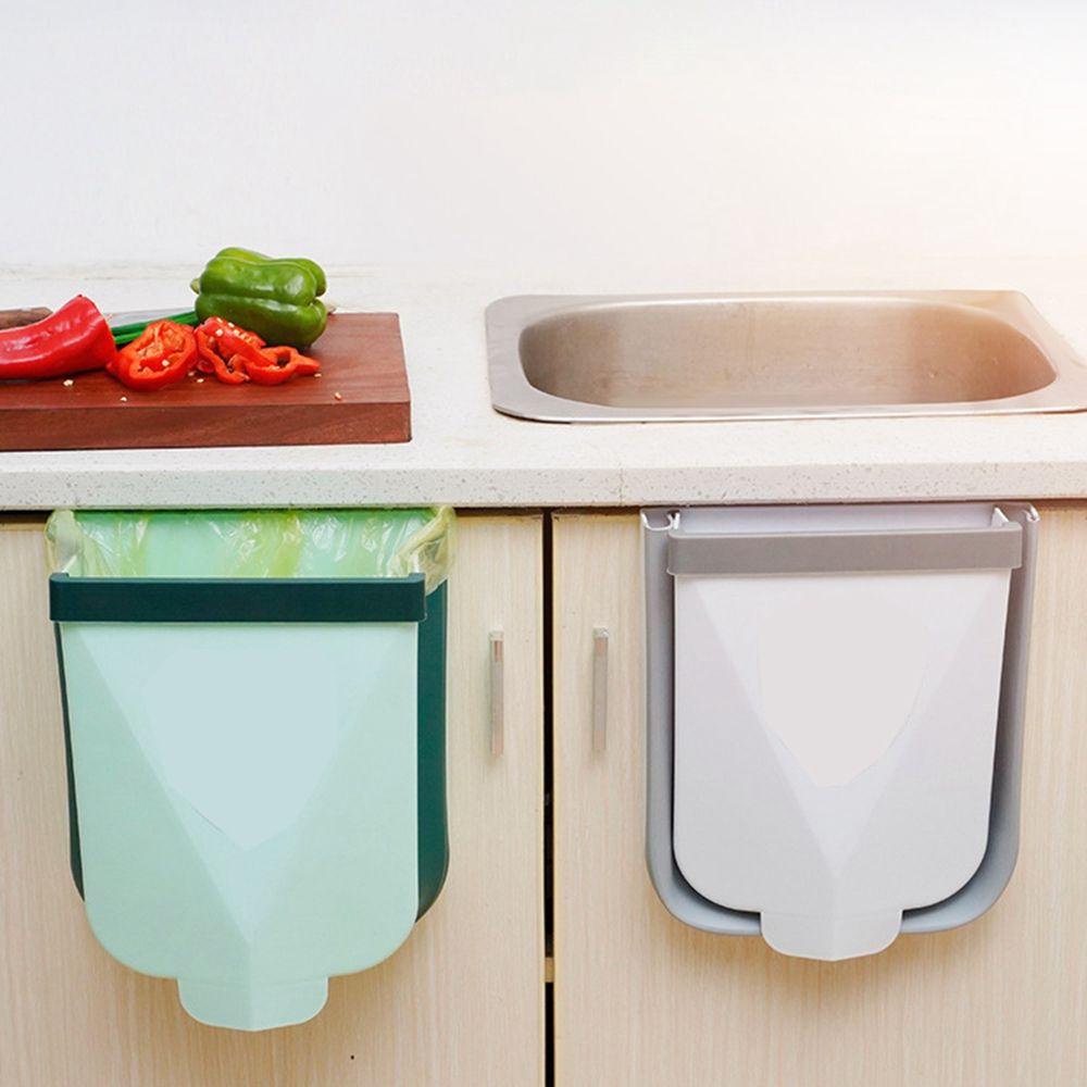 Thùng Đựng Rác Bằng PP Chất Lượng Cao Có Thể Gấp Gọn Màu Sắc Ngẫu Nhiên Tiện Dụng Cho Nhà Bếp / Phòng Tắm