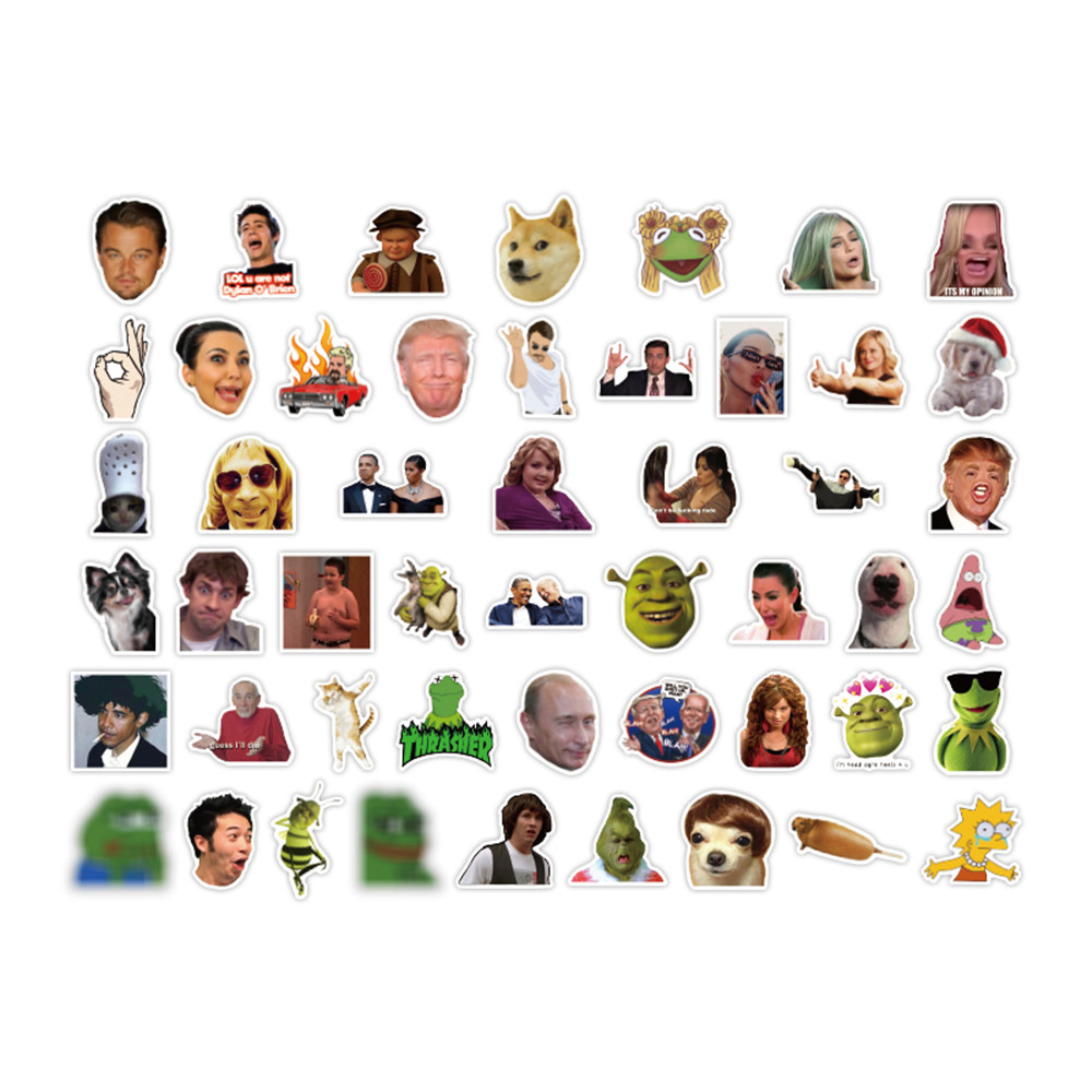 Set Hình Dán Graffiti Ngộ Nghĩnh Vui Nhộn Trang Trí Đa Dụng