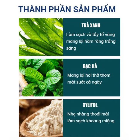Kem Đánh Răng Hunmui, Kem Trắng Răng, Giảm Ố Vàng Do Hút Thuốc Hết Hôi Miệng