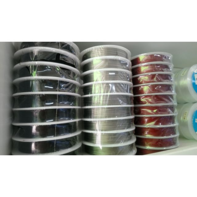 dây kẽm trang trí đen /bạc/đỏ