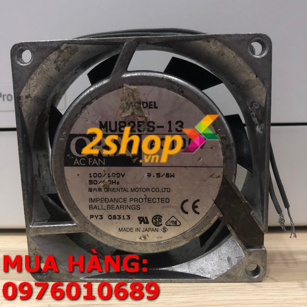 QUẠT HÚT QUẠT TẢN NHIỆT 8CM AC 100V KÍCH THƯỚC 80x80x25MM HÀNG XUẤT XỨ JAPAN NHẬT