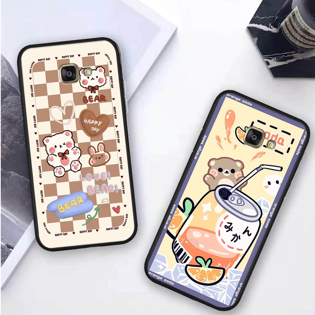 Ốp lưng Samsung A3 2016 / A5 2016 / A7 2016 in hình 3D GẤU cute be@r, soda, happy day cực hot ,thời thượng