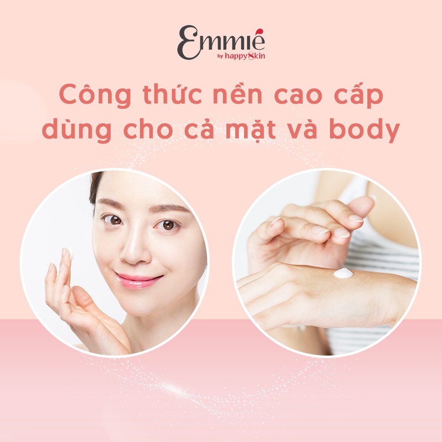 Kem Dưỡng Trắng Da Cho Mặt Và Cơ Thể Emmié Face & Body 5% Niacinamide Emmie By Happy Skin Emmié emulsion