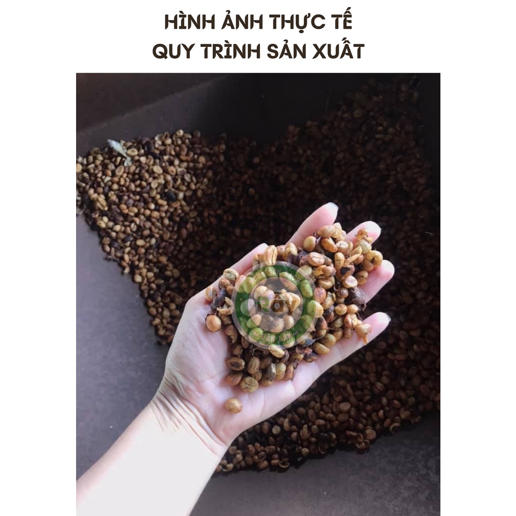 [500gram] Cà phê Robusta Rẫy cao cấp từ hạt cafe chín 100%, đặc sản chế biến ướt, hậu vị ngọt | BigBuy360 - bigbuy360.vn