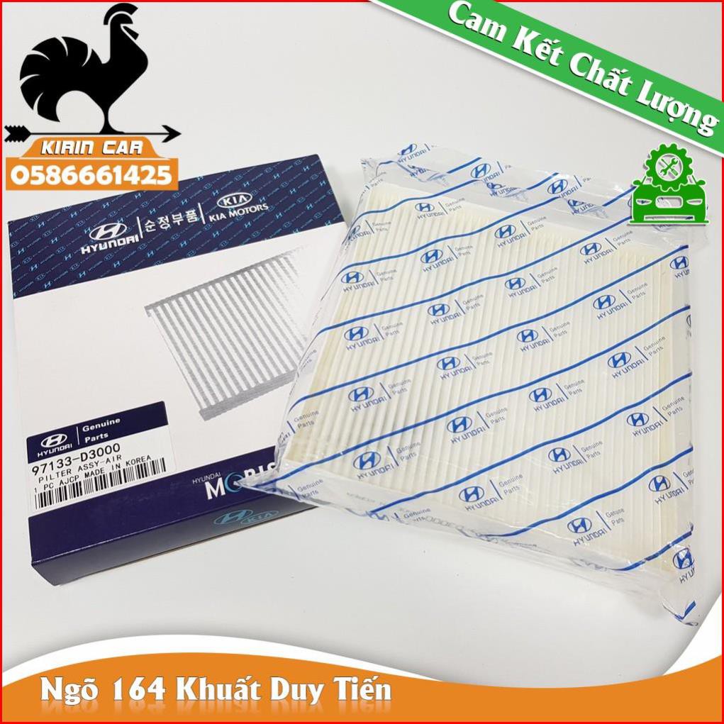 Lọc gió điều hòa, máy lạnh xe Accent (2018-2020), Tucson, Kona, Sportage,(Mã: 97133D1000/97133D3000)