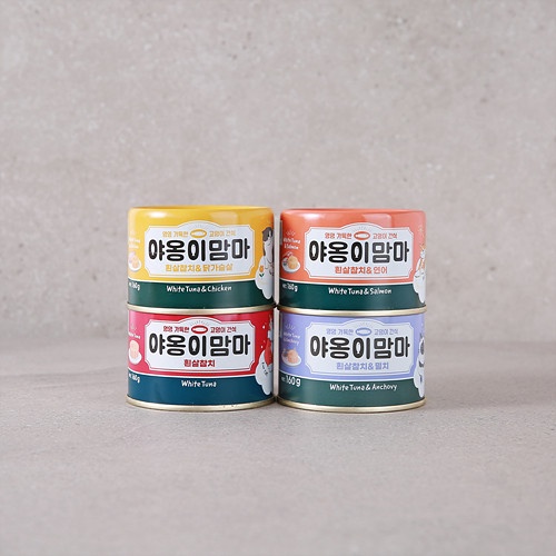 160gr - Pate Natural O-Meow Mamma Dongwon Hàn Quốc 4 vị Cá & Gà - Pate lon cho Mèo Meow Mama thơm ngon Nutri Plan
