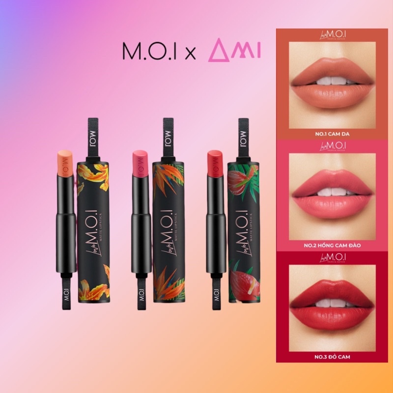 Son Thỏi Lì - Son Love Moi - Bản Giới Hạn - Moi Cosmetics Hồ Ngọc Hà