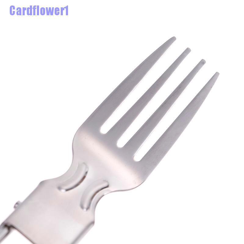 1 Bộ Muỗng Đũa Gấp Gọn Tiện Lợi Cho Cắm Trại