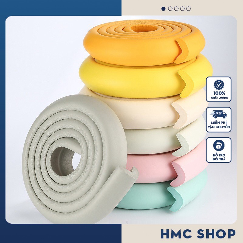 Bọc cạnh bàn nhiều màu cuộn xốp bọc cạnh bàn 2m hàng siêu mềm siêu dai