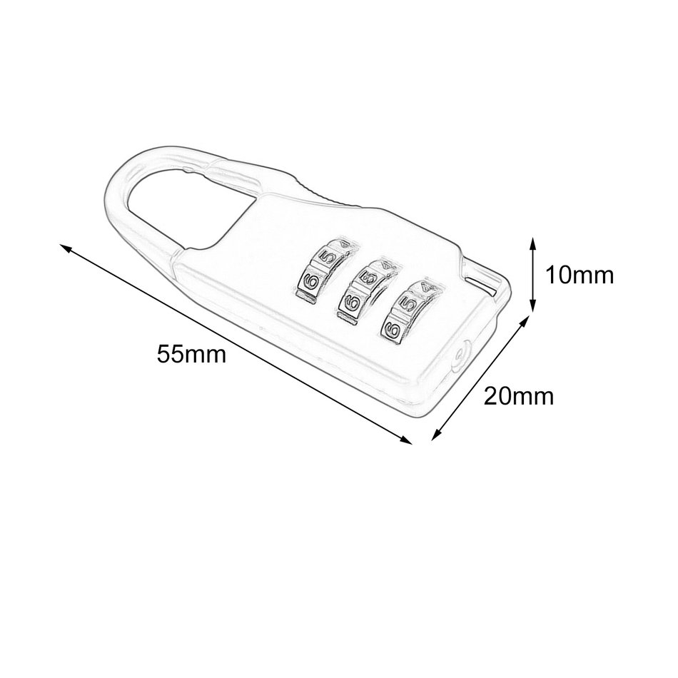 Ổ Khóa Mật Khẩu 3 Chữ Số Chống Trộm 86