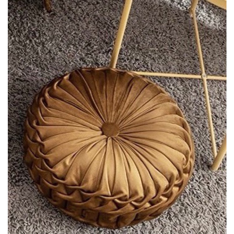 (Hàng sẵn ) Gối tựa lưng sofa đệm tròn ngồi bệt ,hình bí ngô , bánh xe siêu mềm , siêu êm ,siêu sang