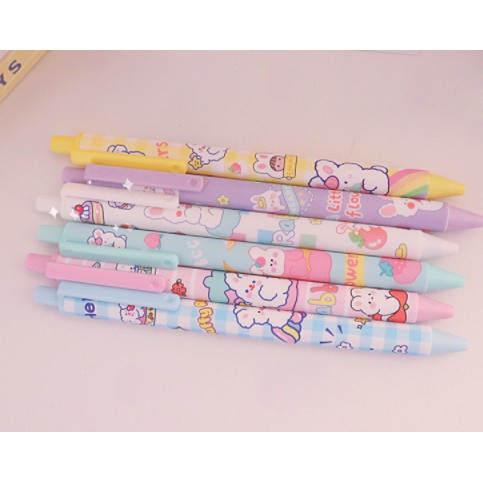bút gấu thỏ lông xù milky joy BBB16 mèo thỏ cà rốt dẹt bút hoạt hình dễ thương kute