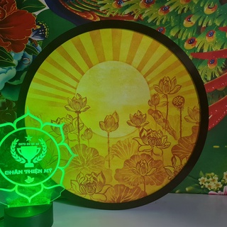 Đèn thờ hào quang trúc chỉ