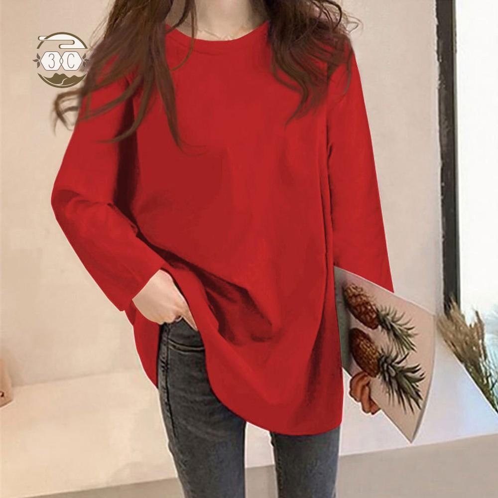 Blouse Summer Women Casual Korean Style Mid-length Plus Size Polyester