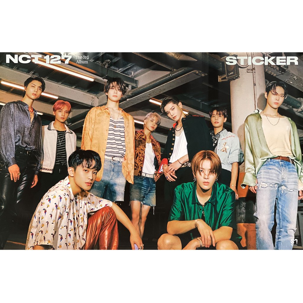 Có sẵn poster ảnh nhóm NCT 127 hàng officical tặng kèm ống nhựa đựng