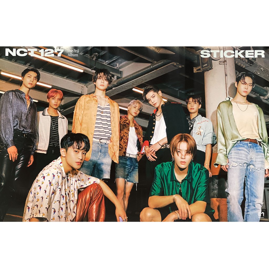 [Méo Store] Có sẵn poster ảnh nhóm NCT 127 hàng officical tặng kèm ống nhựa đựng