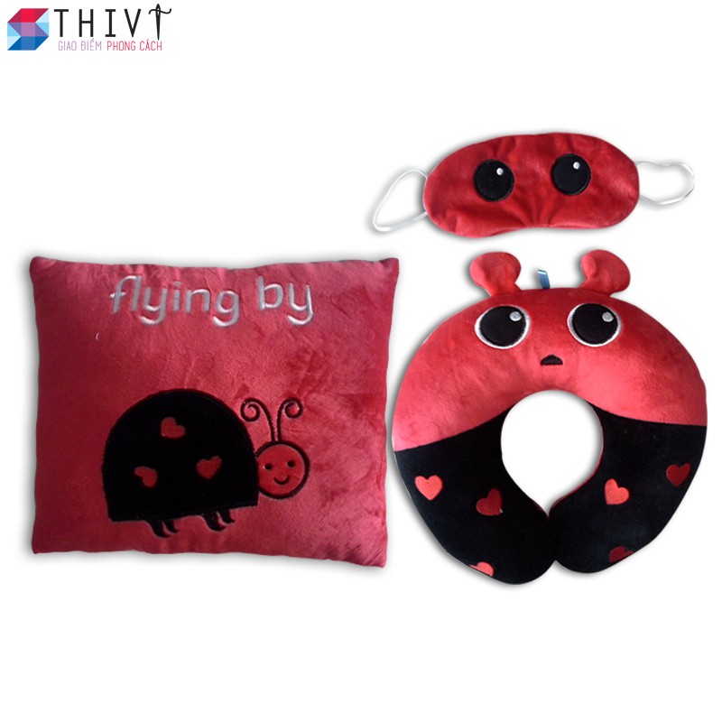 gối tựa lưng , gối kê cổ, bịt mắt