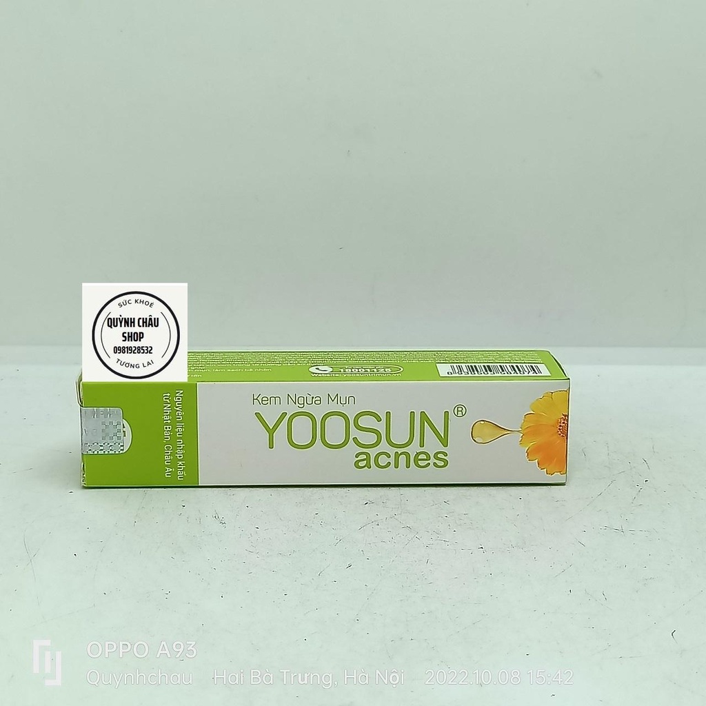 KEM BÔI DA YOOSUN RAU MÁ, YOOSUN NGHỆ, YOOSUN ACNES