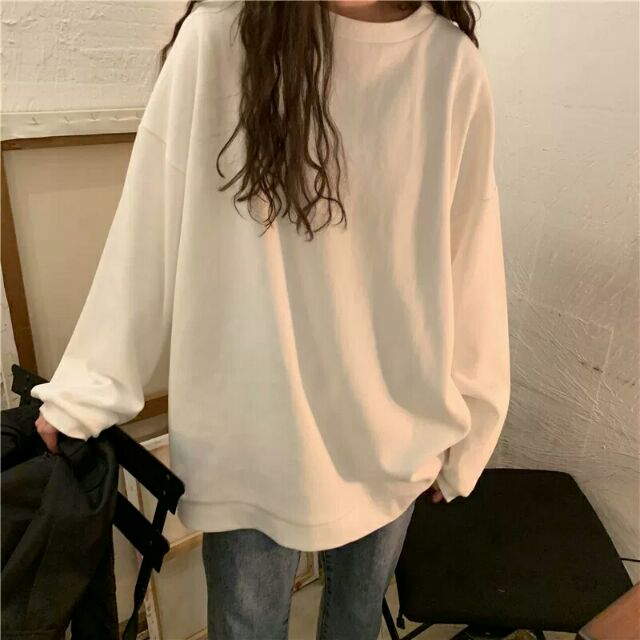 (ORD) Áo thun trơn dài tay Áo sweater dài tay ulzzang | BigBuy360 - bigbuy360.vn
