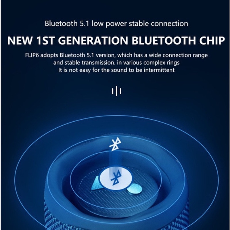 Loa Bluetooth JBL Flip6 Âm Thanh Siêu Trầm Chống Thấm Nước