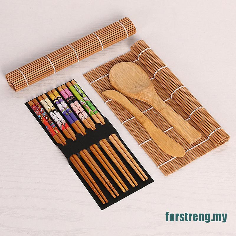 Set 14 Dụng Cụ Làm Sushi Bằng Tre Tiện Dụng Diy