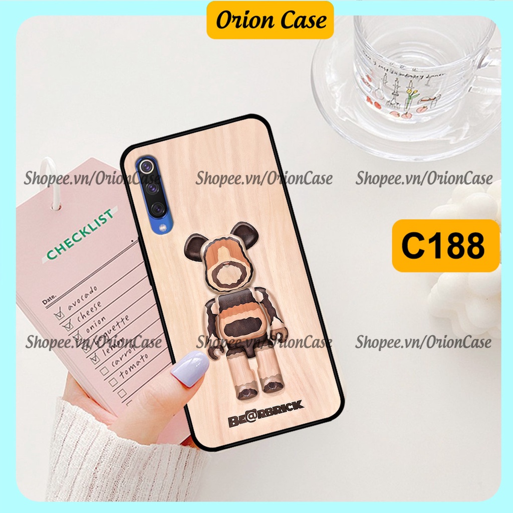 Ốp lưng Xiaomi Mi 9 - Mi 9 SE in hình bearbrick 3D thời trang, cá tính. ốp chống sốc, bền đẹp