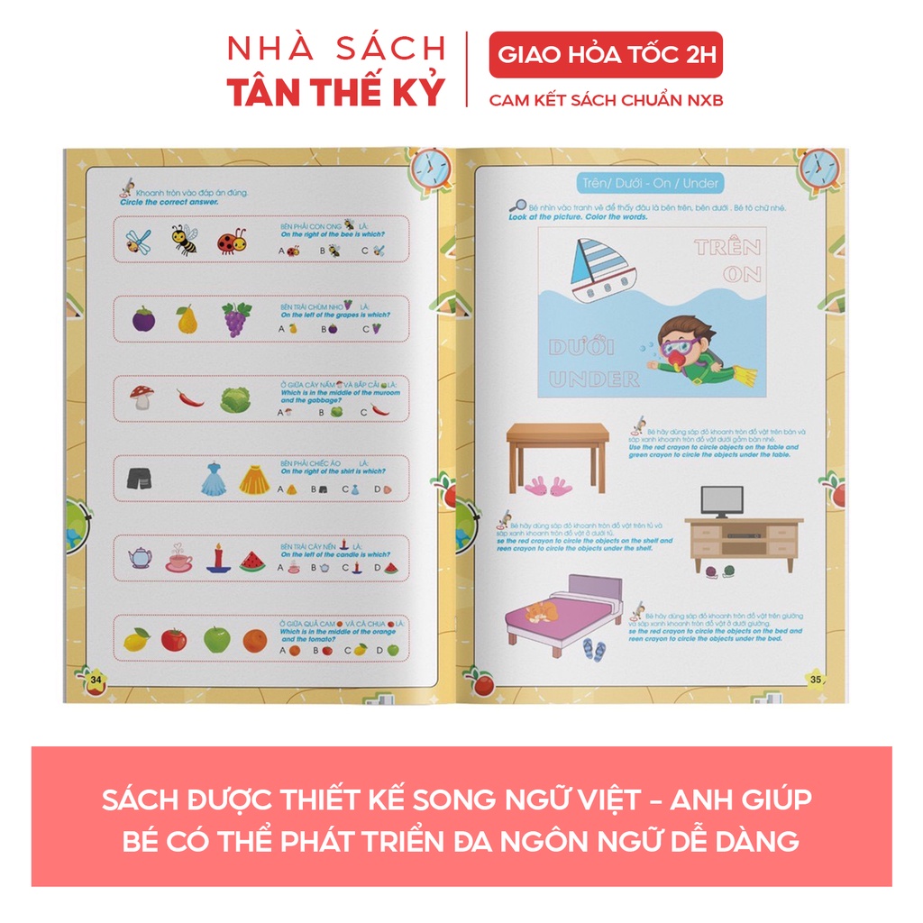 Sách - Toán tư duy Beginning Creative Math dành cho bé 4-6 tuổi song ngữ Việt Anh