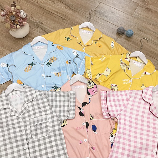 [Mã WAPUSH hoàn 12% xu đơn 99k] Bộ ngủ pijama cao cấp ngắn tay | BigBuy360 - bigbuy360.vn
