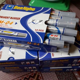 Combo 05 bút lông dầu M04 Bến Nghé (không xóa)
