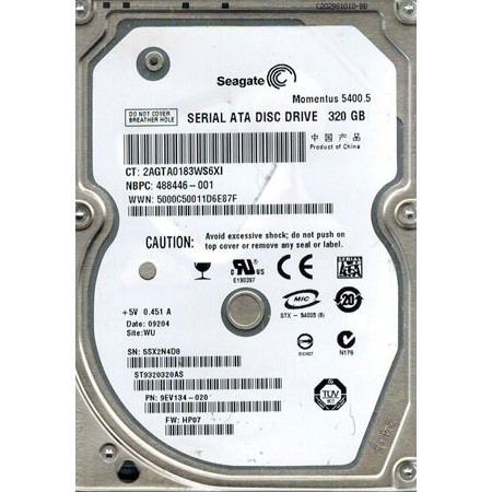 Ổ cứng 320g laptop bảo hành 12 tháng