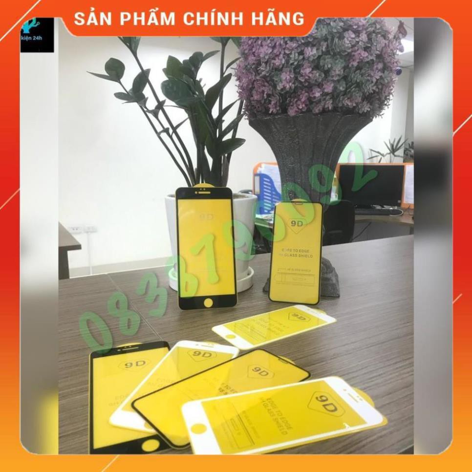 Kính cường lực full màn hình 9D dành cho tất cả các dòng lphone 6/6s/6pl/7/7pl/8/8pl/X/Xr/Xmax/11pro