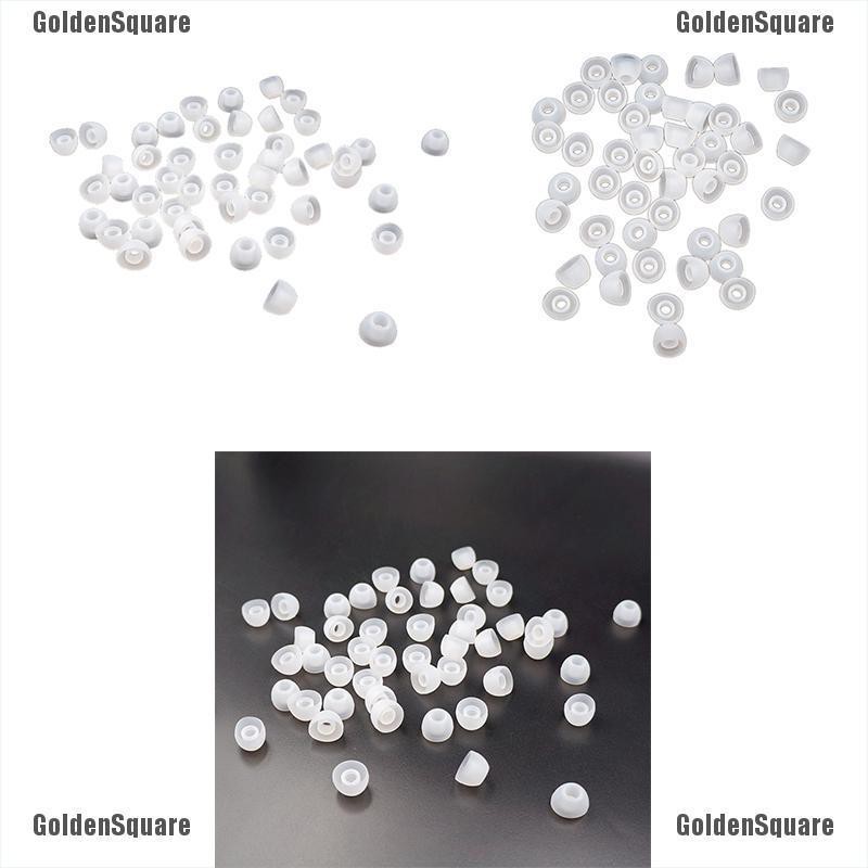 Set 50 Nút Tai Nghe Nhét Tai Thay Thế Bằng Silicon Mềm Trong Suốt 11MM