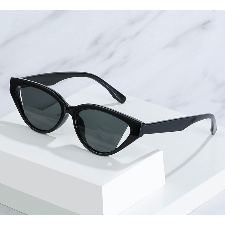 Kính Mát Gọng Mắt Mèo Tam Giác Chống Tia UV400 Thời Trang Dành Cho Nữ