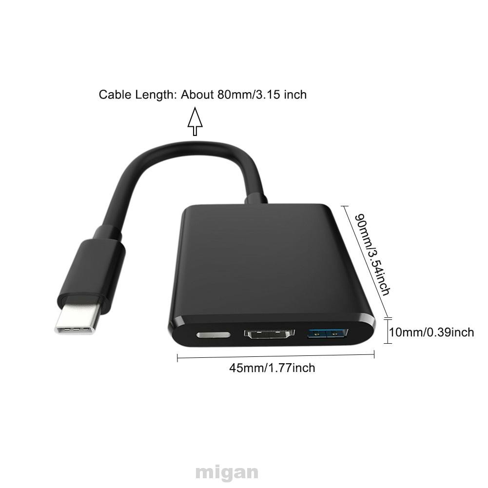 Bộ Hub Usb C Bằng Nhôm Đa Năng Di Động Cho Macbook Pro