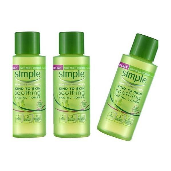 Nước hoa hồng Simple Soothing Facial Toner 50ml [STORE] [HOT SALE]