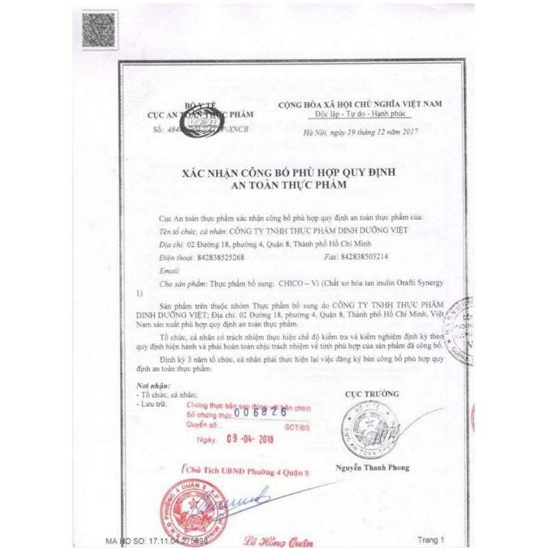 Chico - vi bổ xung chất xơ chống táo bón