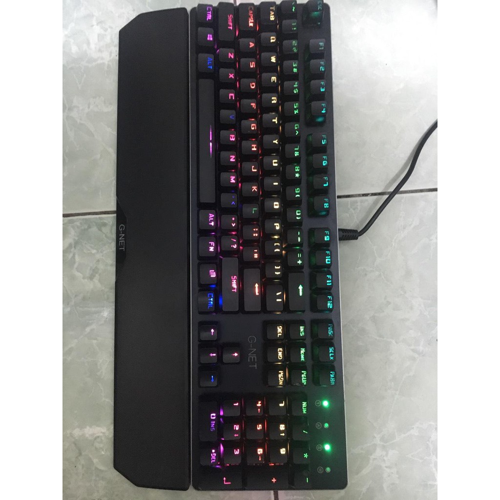 <FREESHIP>Phím cơ G-Net Gk312 đèn led thanh lý phòng net đang sử dụng tốt thanh lý giá rẻ - Máy tính